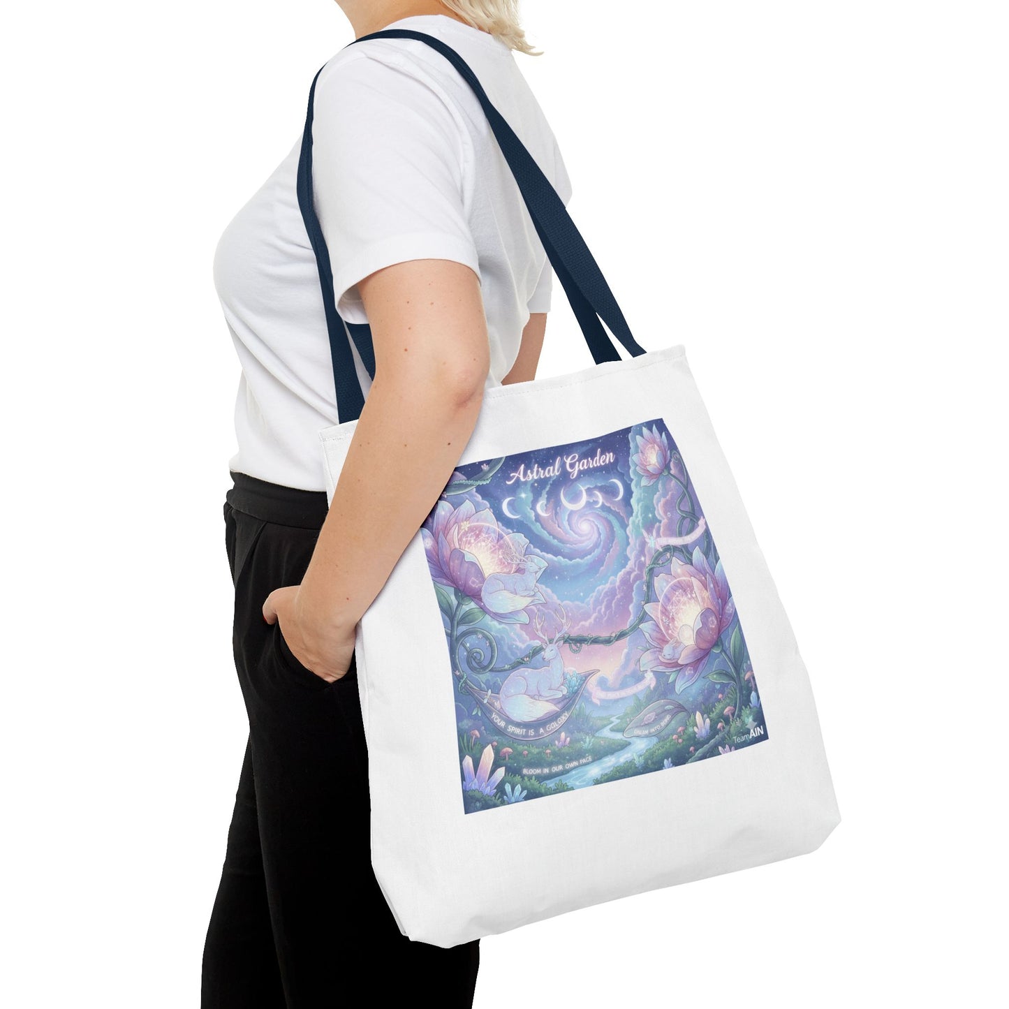 Artistic Garden Tote Bag - Unique Canvas Bag for Nature Lovers, Art Lovers, Eco-Friendly, Gift for Her, Shopping Bag, Beach Bag