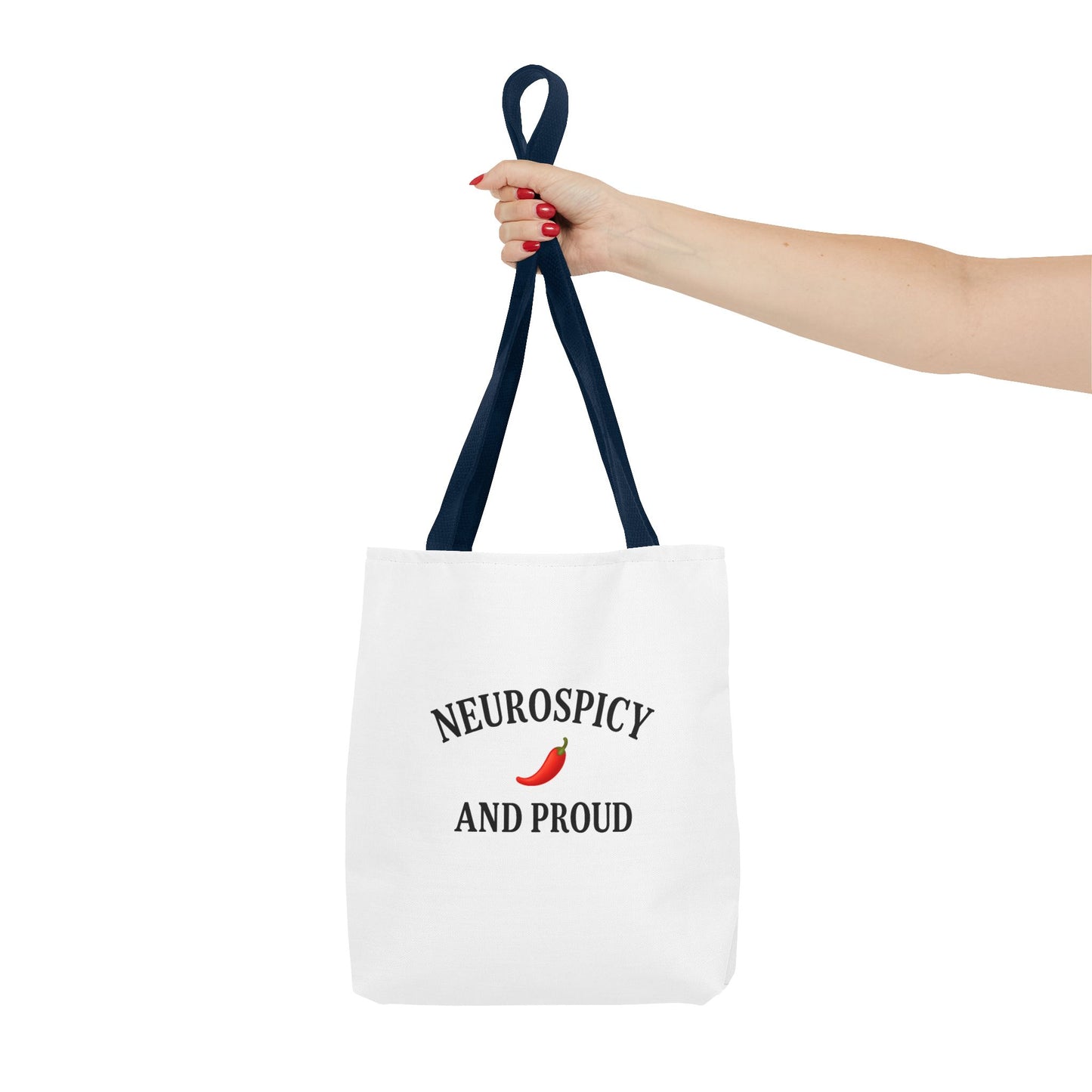 Neurospicy Pride Tote Bag - Fun Gift for Neurodivergent Friends, Shopping, Beach, Cute Carry-All, AOP Design