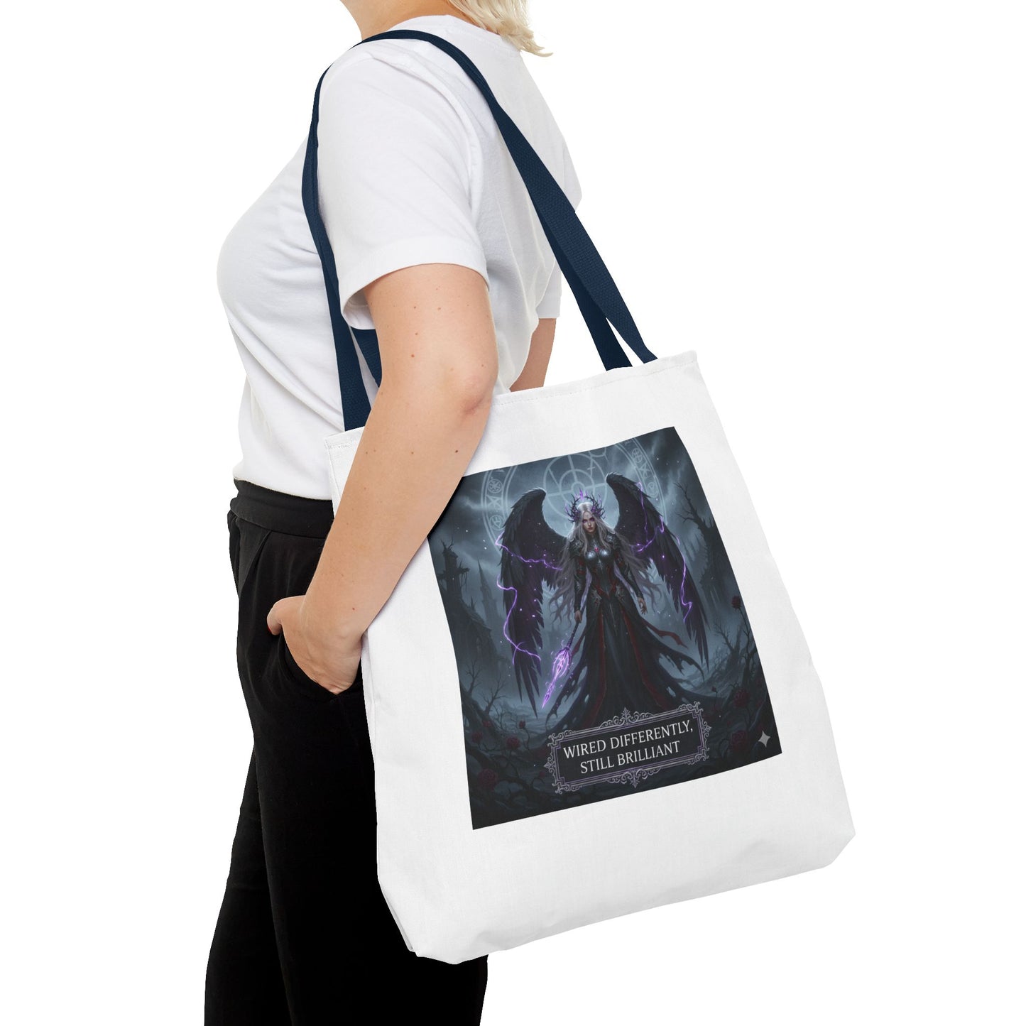 Wired Differently Still Brilliant Gothic Tote Bag | Dark Fantasy Pride