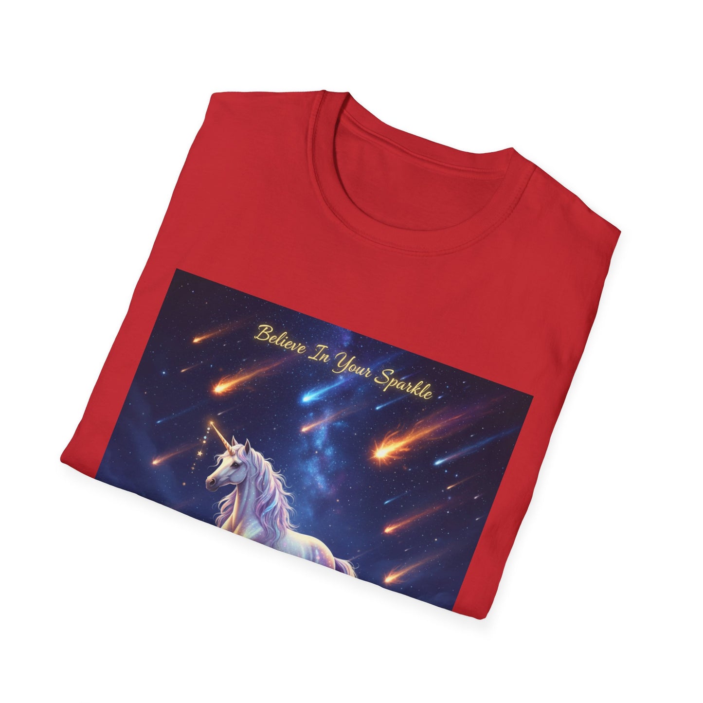 Whimsical Unicorn T-Shirt - Believe in Your Sparkle | Cute Gift for Kids, Friends, Unicorn Lovers, Birthday, Everyday Wear