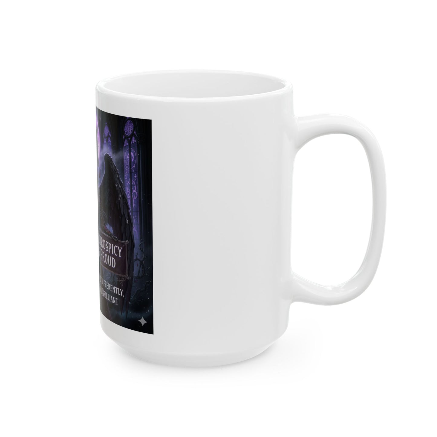 Neurospicy & Proud Gothic Angel Coffee Mug