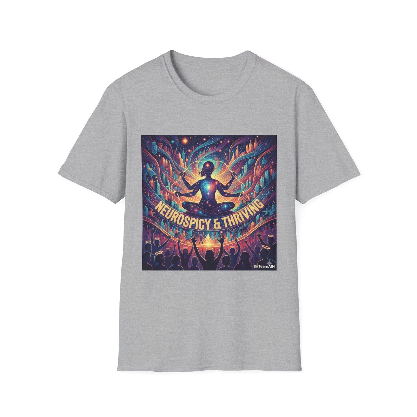 Cosmic Thriving T-Shirt – Vibrant Spiritual Energy & Creative Expression Tee