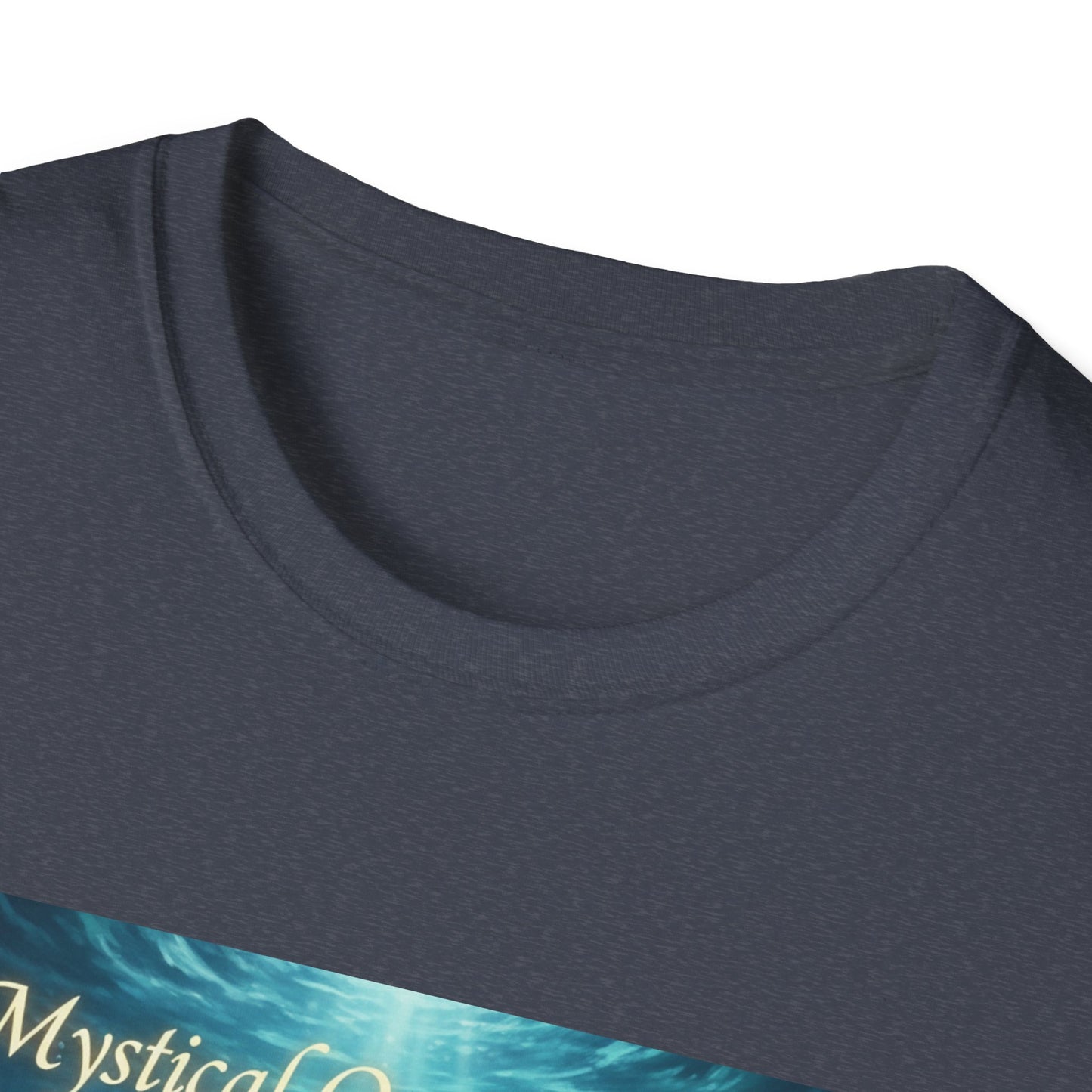 Mystical Ocean Bloom Unisex T-Shirt, Spiritual Tee, Ocean Lover Gift, Meditation Shirt, Eco-Friendly Apparel, Trendy Graphic Top