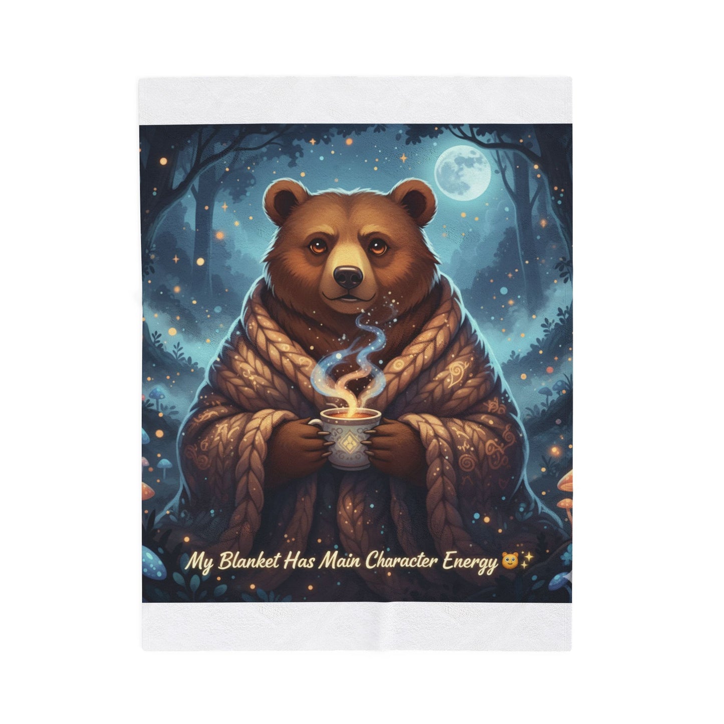 Main Character Energy Bear Blanket | Cozy Fantasy Throw