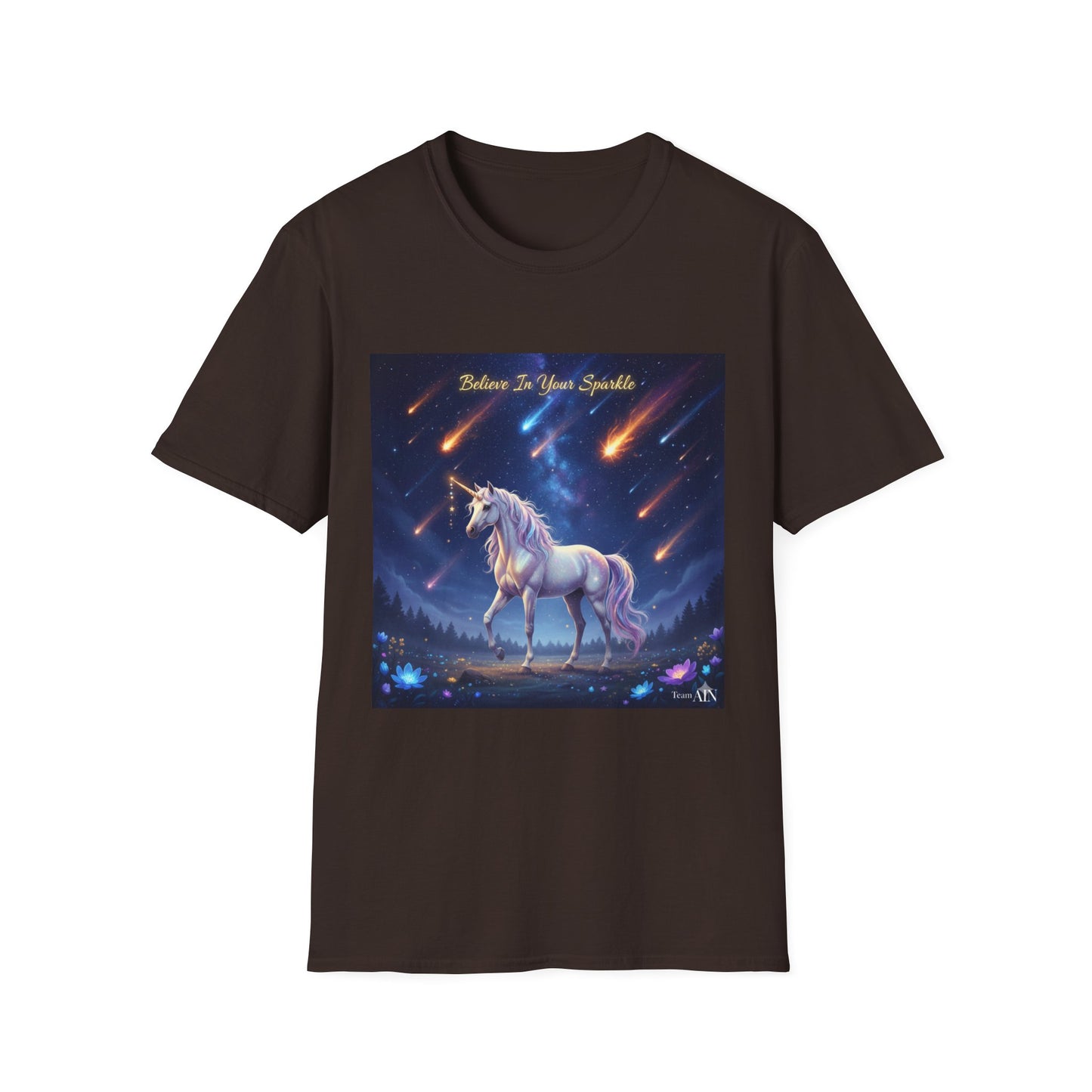 Whimsical Unicorn T-Shirt - Believe in Your Sparkle | Cute Gift for Kids, Friends, Unicorn Lovers, Birthday, Everyday Wear
