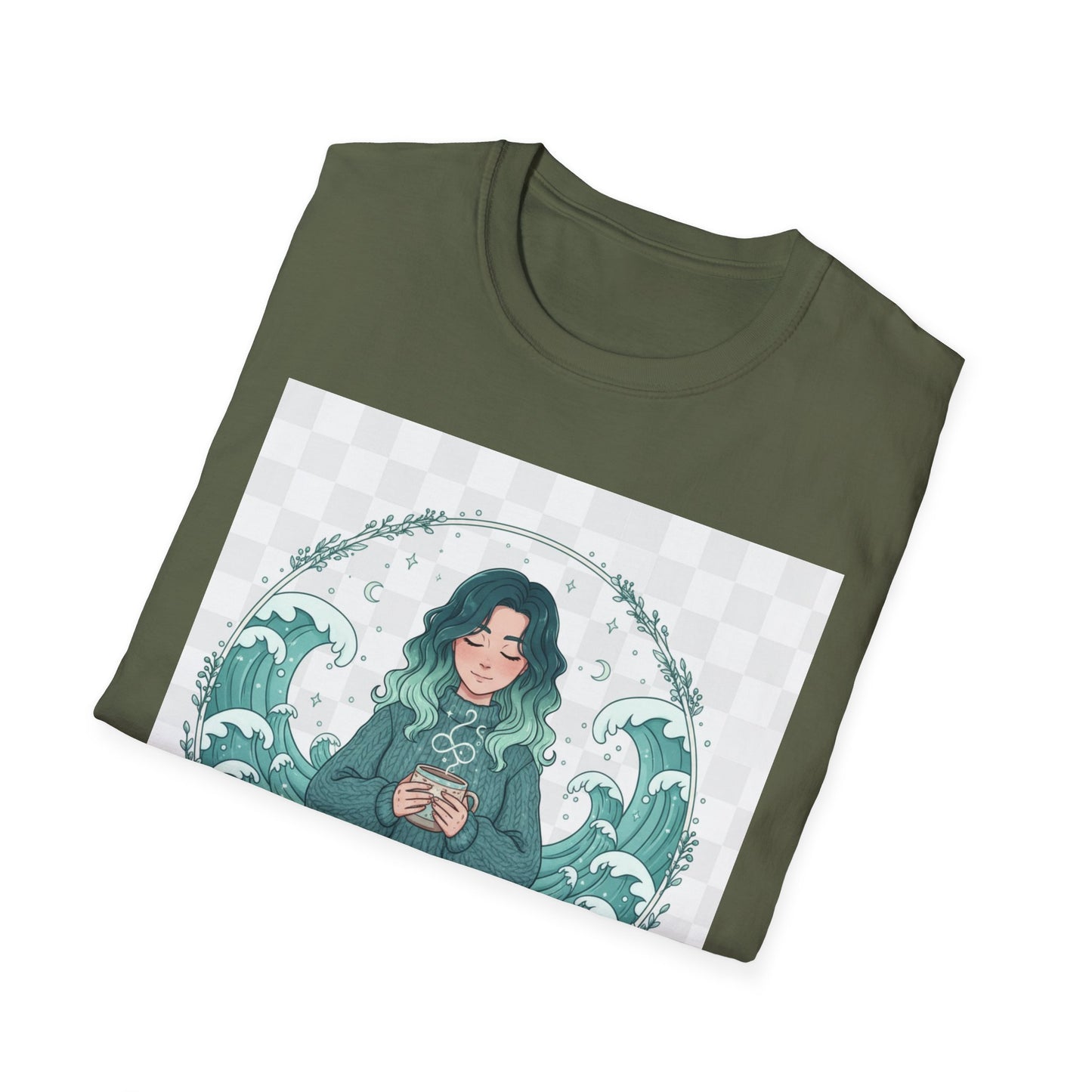 Enchanting My Nervous System T-Shirt | Cozy Mindfulness Tee, Neurospicy Self-Care Shirt, Calm Aesthetic Anime Top