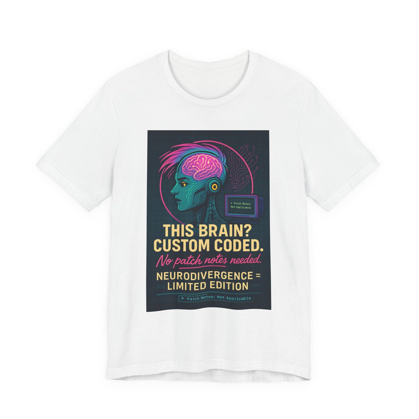 Limited Edition Neurodivergence Tee - This Brain? Custom Coded, Gift for Nerds, Geek Fashion, Unique Graphic Shirt, Mental Health Awareness