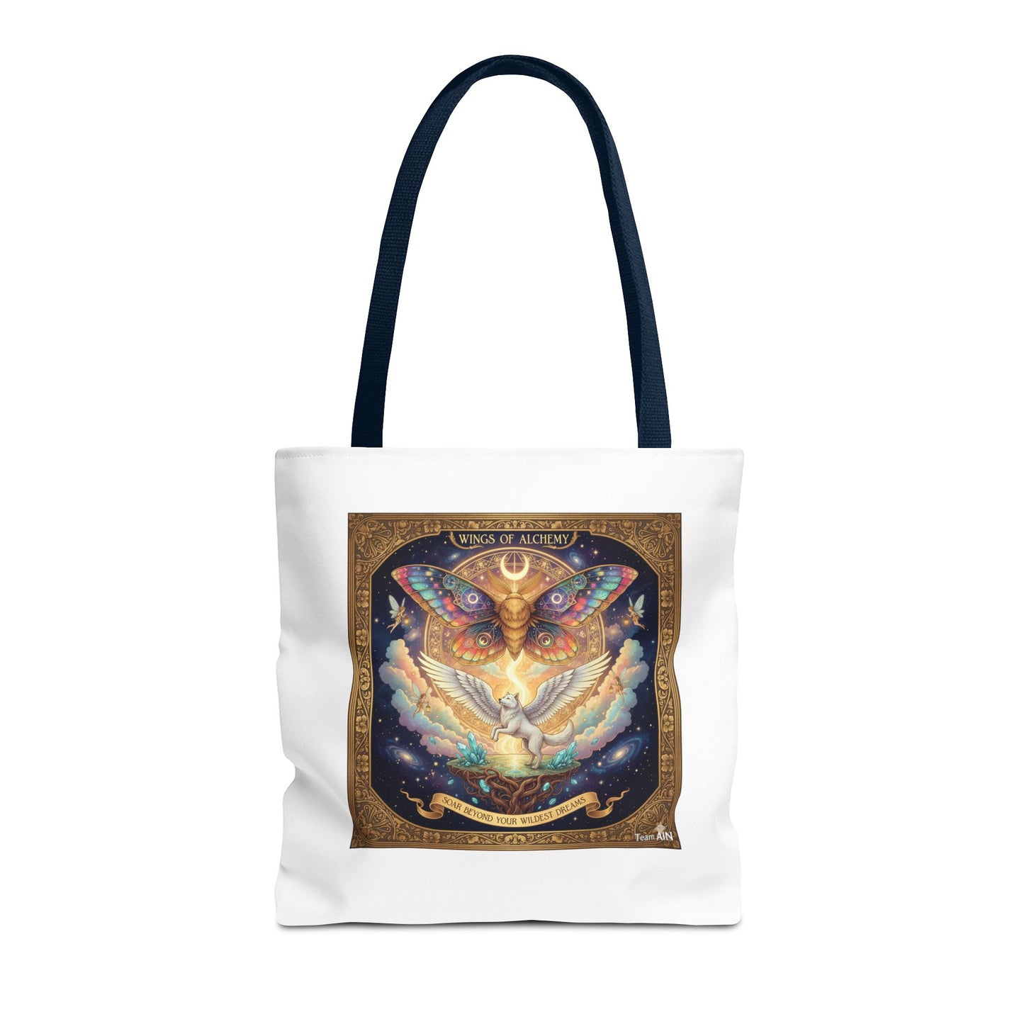 Mystical Butterfly Tote Bag, Bohemian Canvas Bag, Eco-Friendly Shopping Tote, Gypsy Gift, Art Print Bag, Festival Accessory