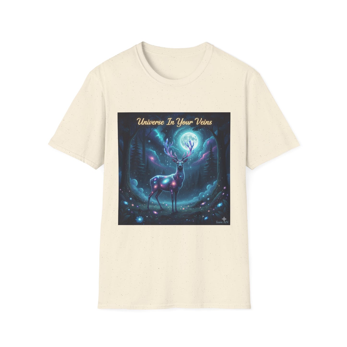 Galactic Deer Unisex Softstyle T-Shirt | Universe in Your Veins Graphic Tee, Unique Gift, Cosmic Apparel, Nature Lover Shirt, [...]