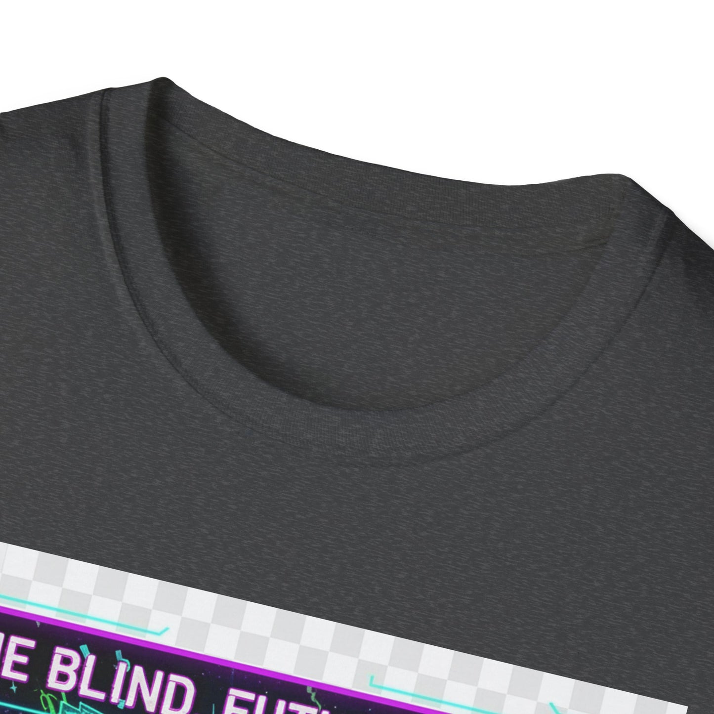 Cyberpunk Anime T-Shirt – ‘Time Blind Future Bright’ | Neurospicy Gamer Humor Tee, ADHD Pride Otaku Streetwear