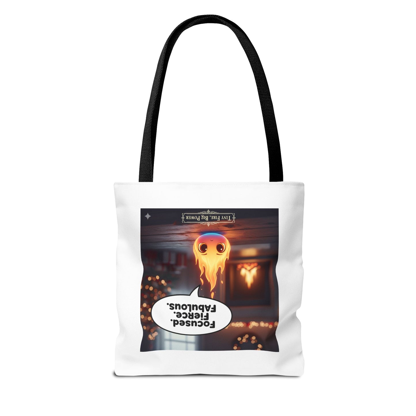 Fierce and Fabulous Tote Bag, Motivational Gift, Cute AOP Bag, Daily Use, Holiday Shopping, Unique Statement Accessory