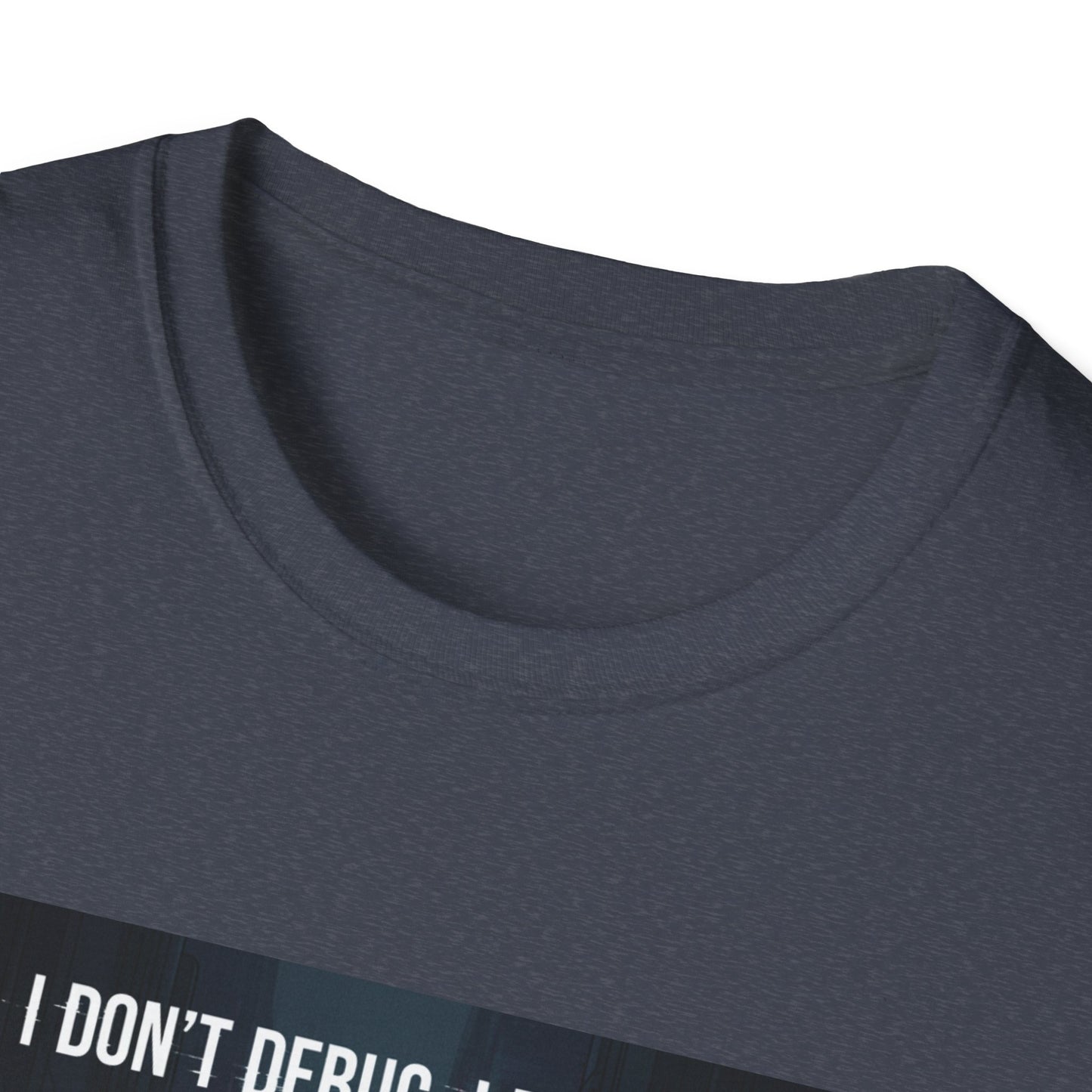 Cyberpunk Hacker T-Shirt – “I Don’t Debug, I Destroy” | Futuristic Coding Streetwear