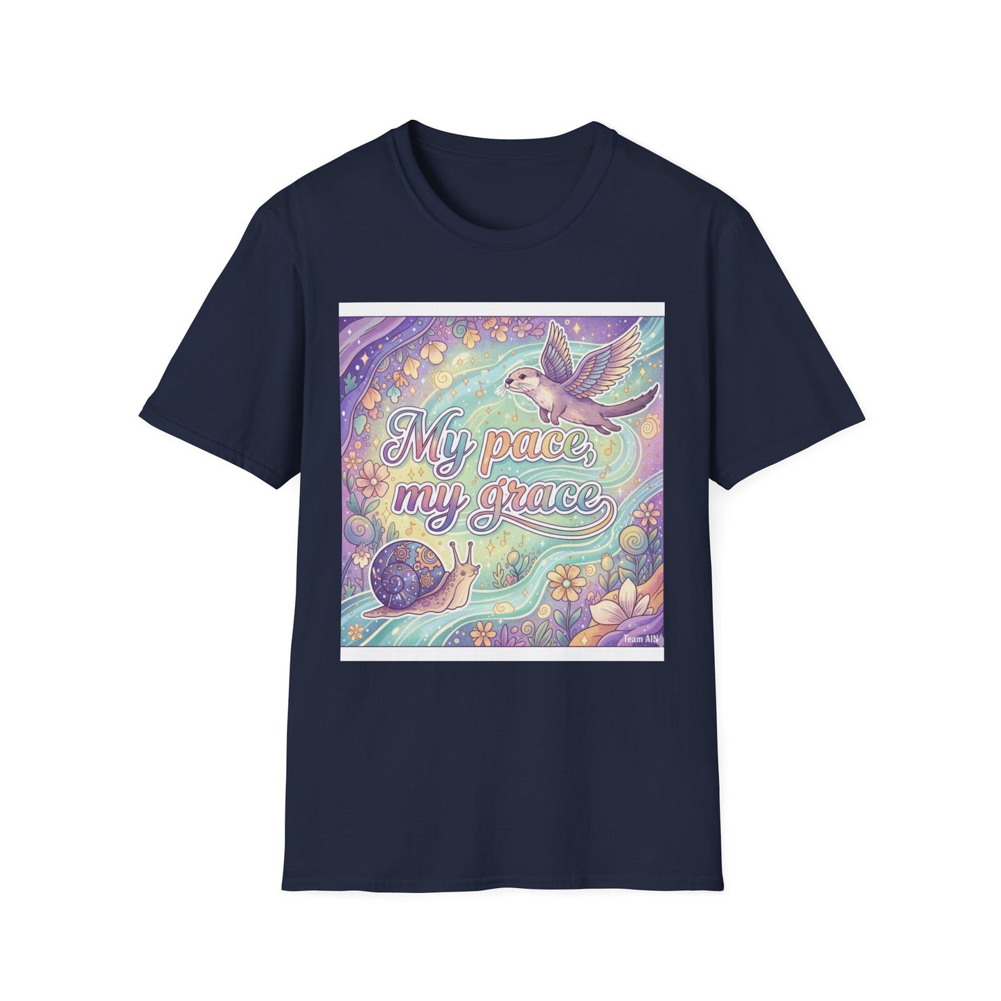 My Pace, My Grace Unisex Softstyle T-Shirt, Inspirational Quote Tee, Nature Lover Gift, Mindfulness Shirt, Comfortable Everyday Wear