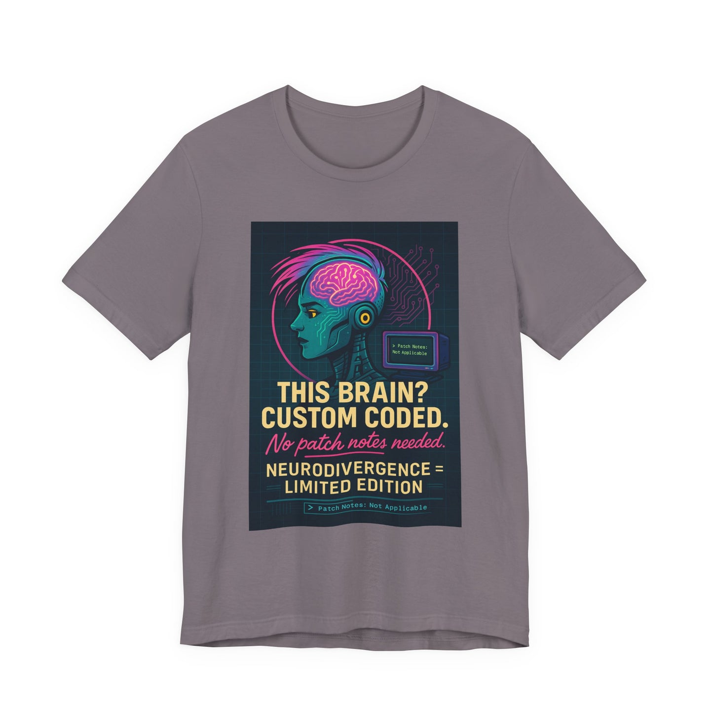 Limited Edition Neurodivergence Tee - This Brain? Custom Coded, Gift for Nerds, Geek Fashion, Unique Graphic Shirt, Mental Health Awareness