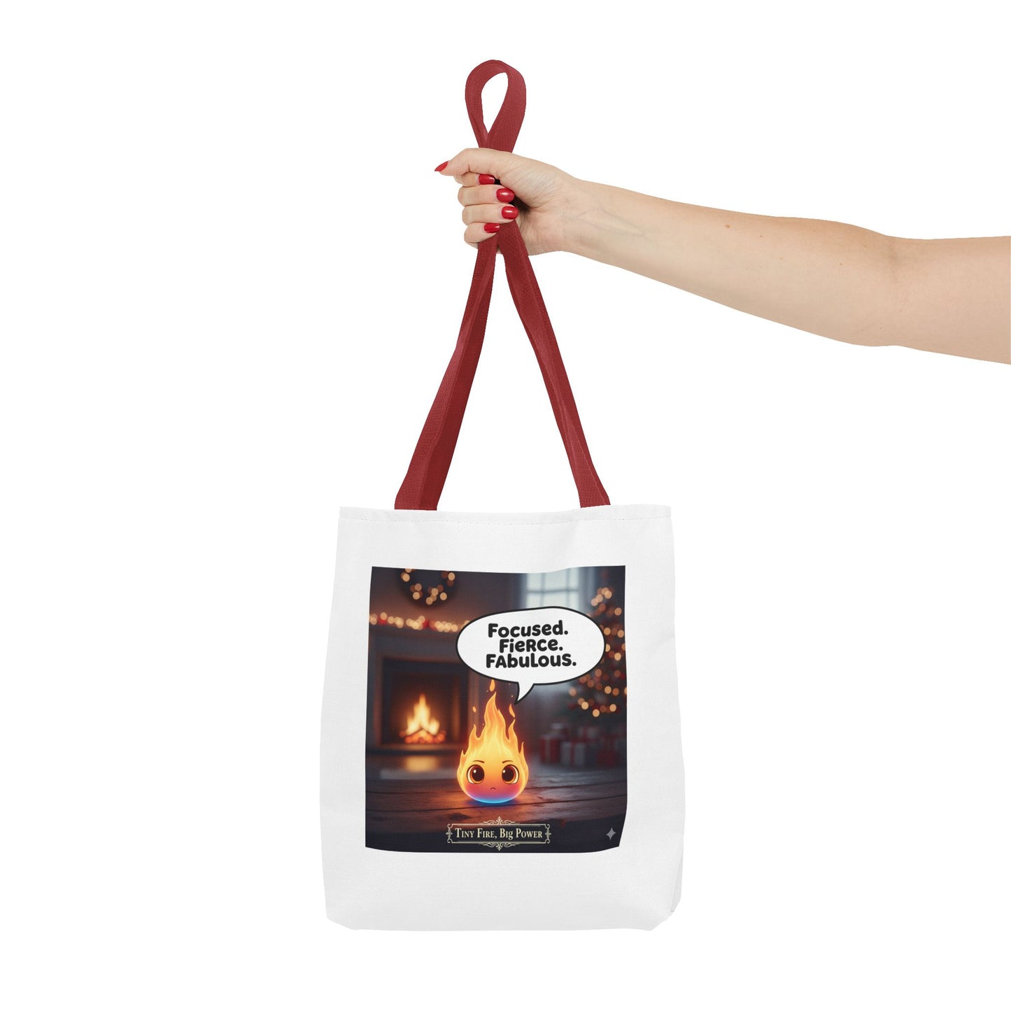 Fierce and Fabulous Tote Bag, Motivational Gift, Cute AOP Bag, Daily Use, Holiday Shopping, Unique Statement Accessory