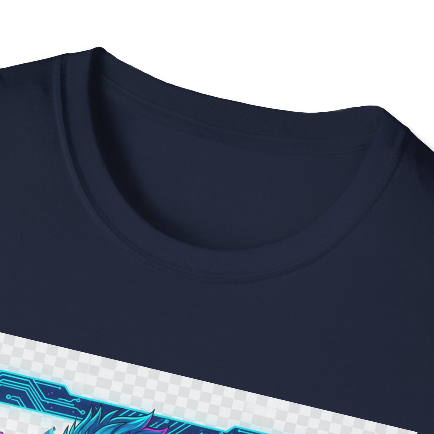 Cyberpunk Anime T-Shirt – ‘Running on Glitch Mode’ | Gamer Humor Tee, Neurospicy Pride Shirt, Otaku Streetwear Top