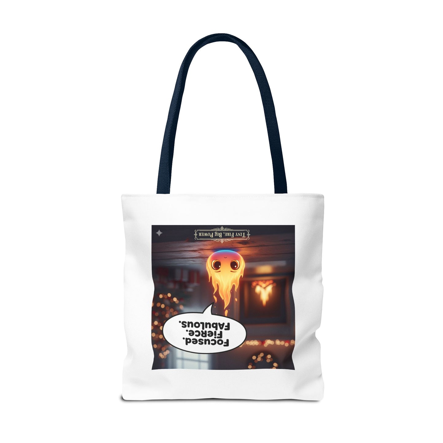 Fierce and Fabulous Tote Bag, Motivational Gift, Cute AOP Bag, Daily Use, Holiday Shopping, Unique Statement Accessory