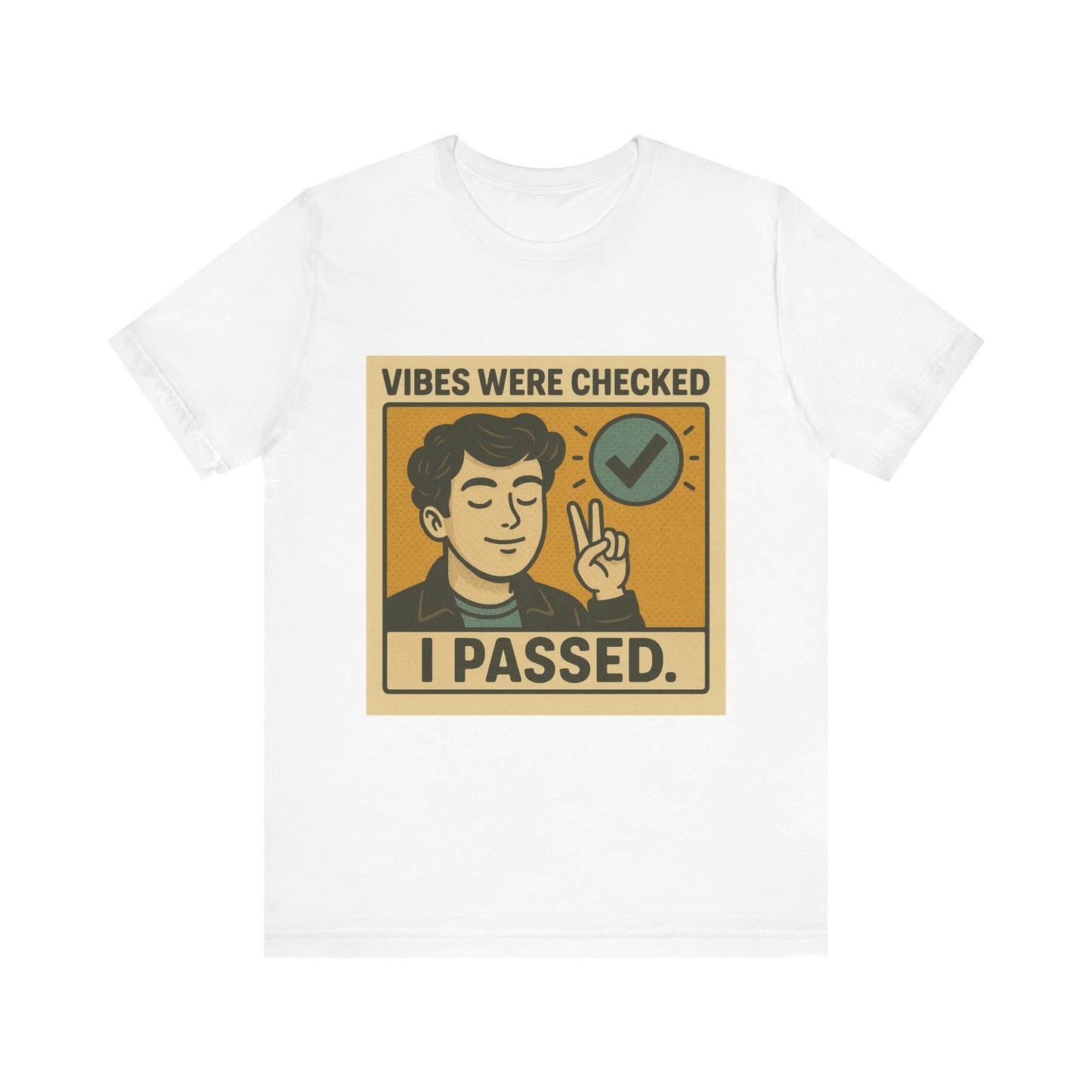 Peace Vibes Unisex Tee - Immaculate Retro Cartoon Design for Good-Hearted Humans
