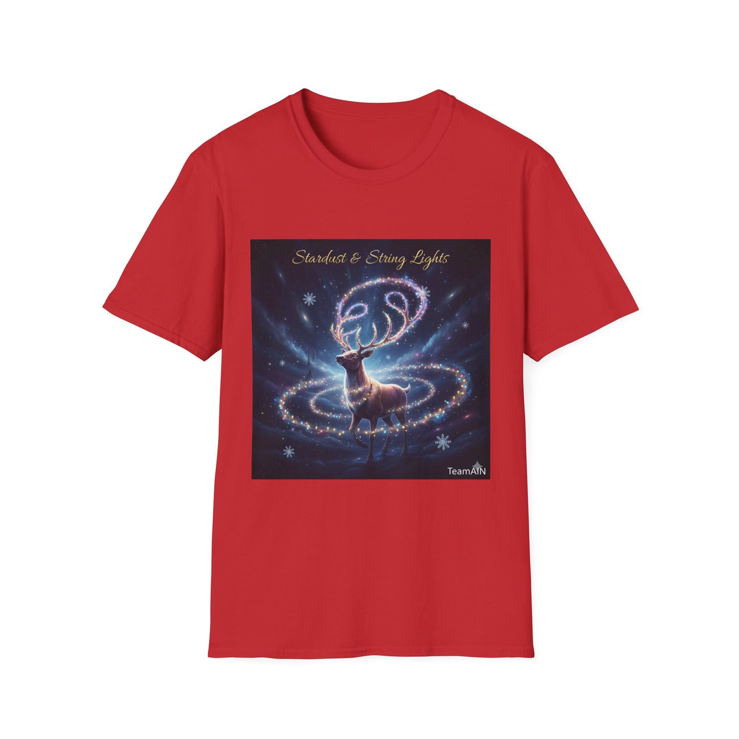 Stardust & String Lights T-Shirt – Cozy Cosmic Neurodivergent Winter Tee