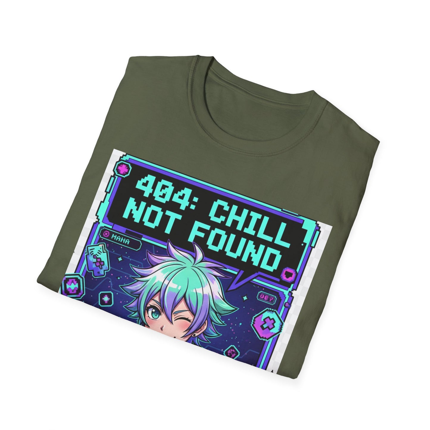 404 Chill Not Found T-Shirt, Gaming Tee for Fans, Casual Wear, Unique Gift for Gamers, Streetwear Style, Cool Graphic Shirt
