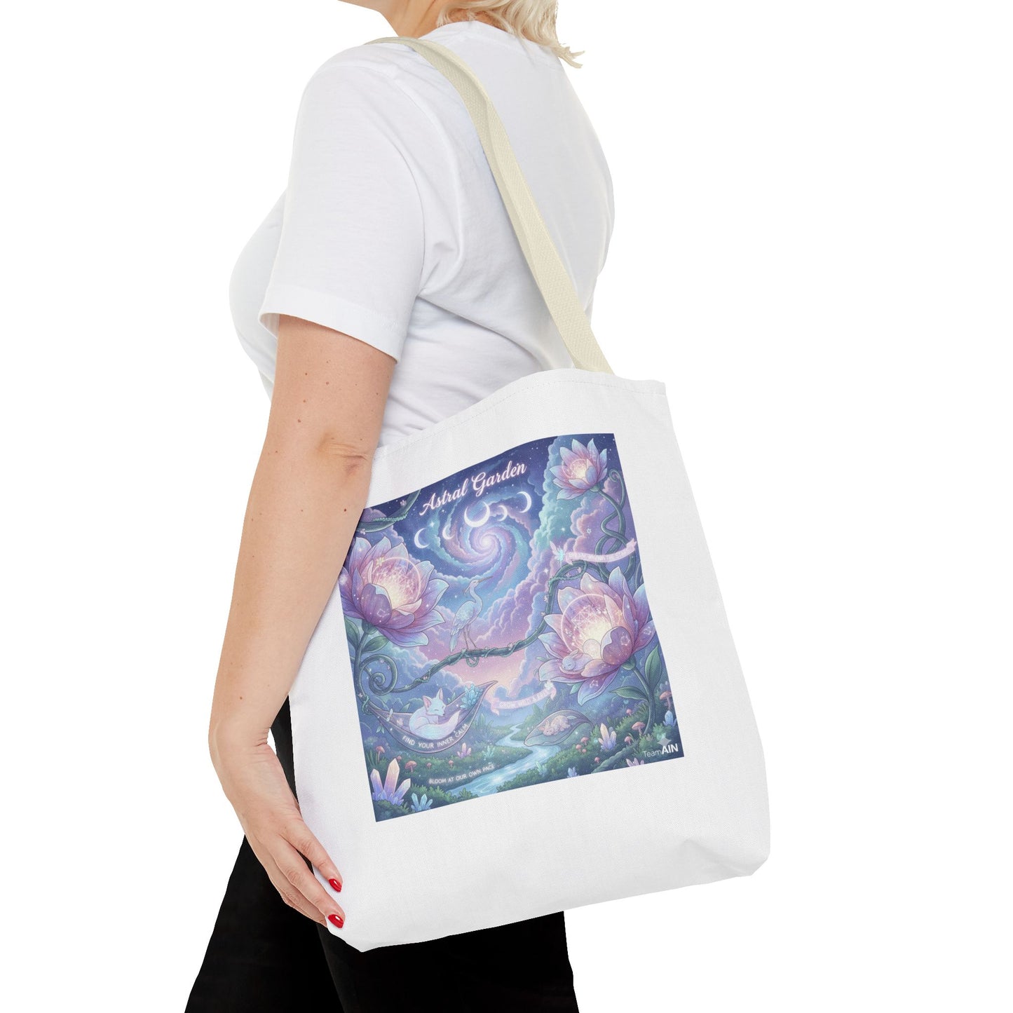 Artful Garden Tote Bag - Perfect for Art Lovers, Eco-Friendly Gift, Floral Design, Everyday Use, Beach Bag, Shopping Tote