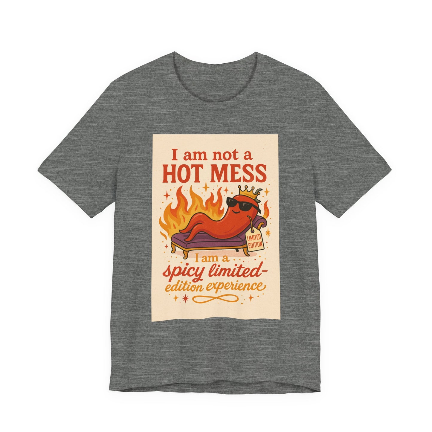 Spicy Limited-Edition Experience T-Shirt, Funny Tee, Gift for Foodies, Summer Wear, Unique Conversation Starter, Casual Style