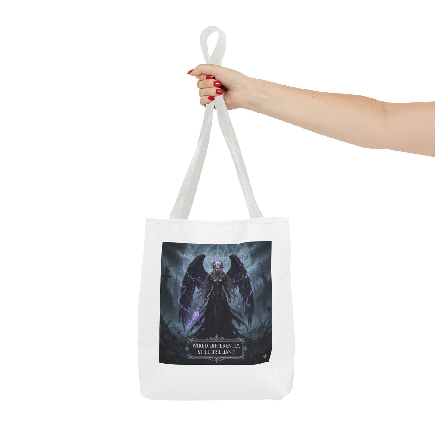 Wired Differently Still Brilliant Gothic Tote Bag | Dark Fantasy Pride