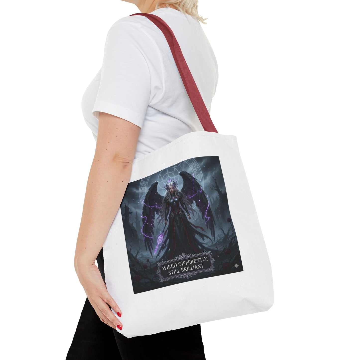 Wired Differently Still Brilliant Gothic Tote Bag | Dark Fantasy Pride