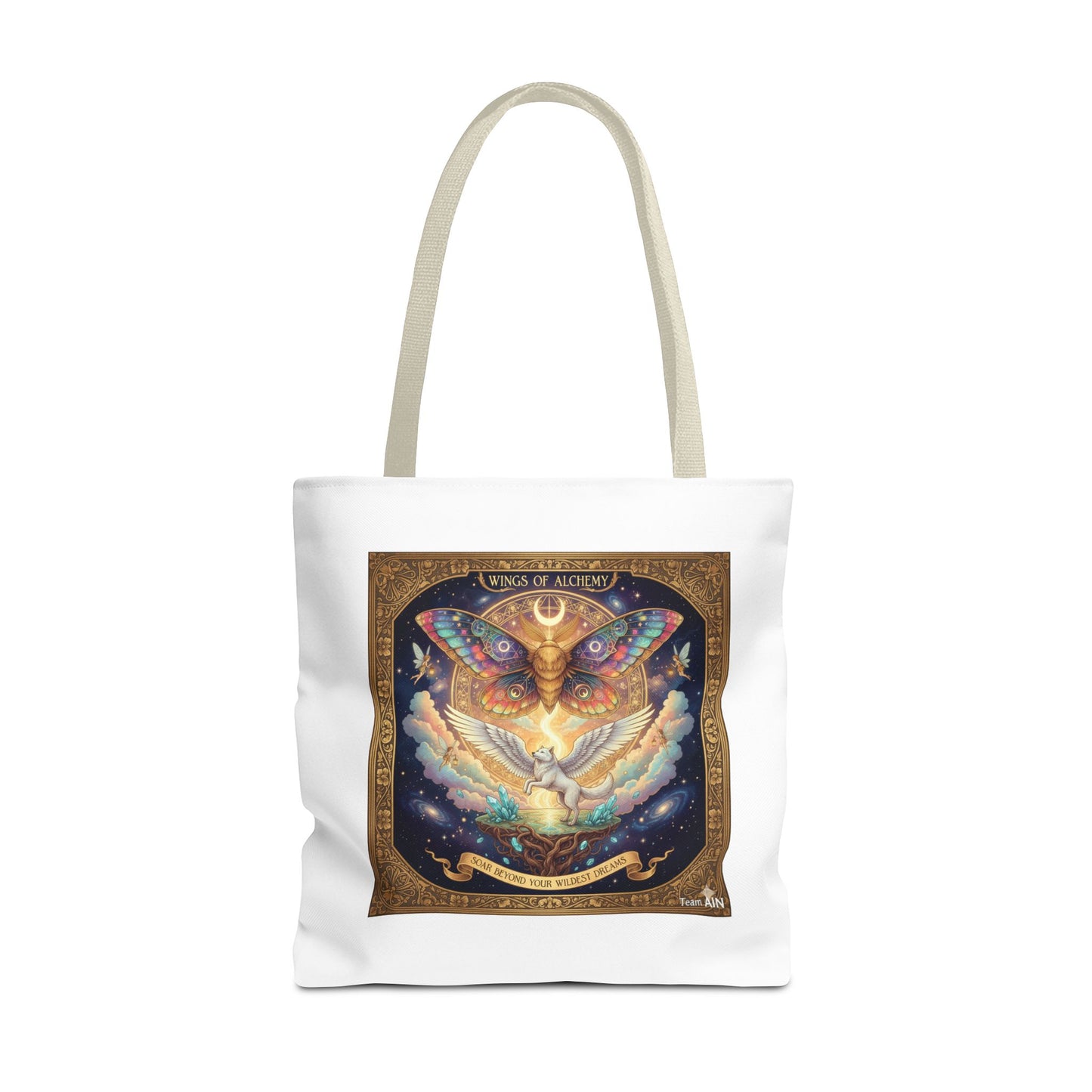 Mystical Butterfly Tote Bag, Bohemian Canvas Bag, Eco-Friendly Shopping Tote, Gypsy Gift, Art Print Bag, Festival Accessory