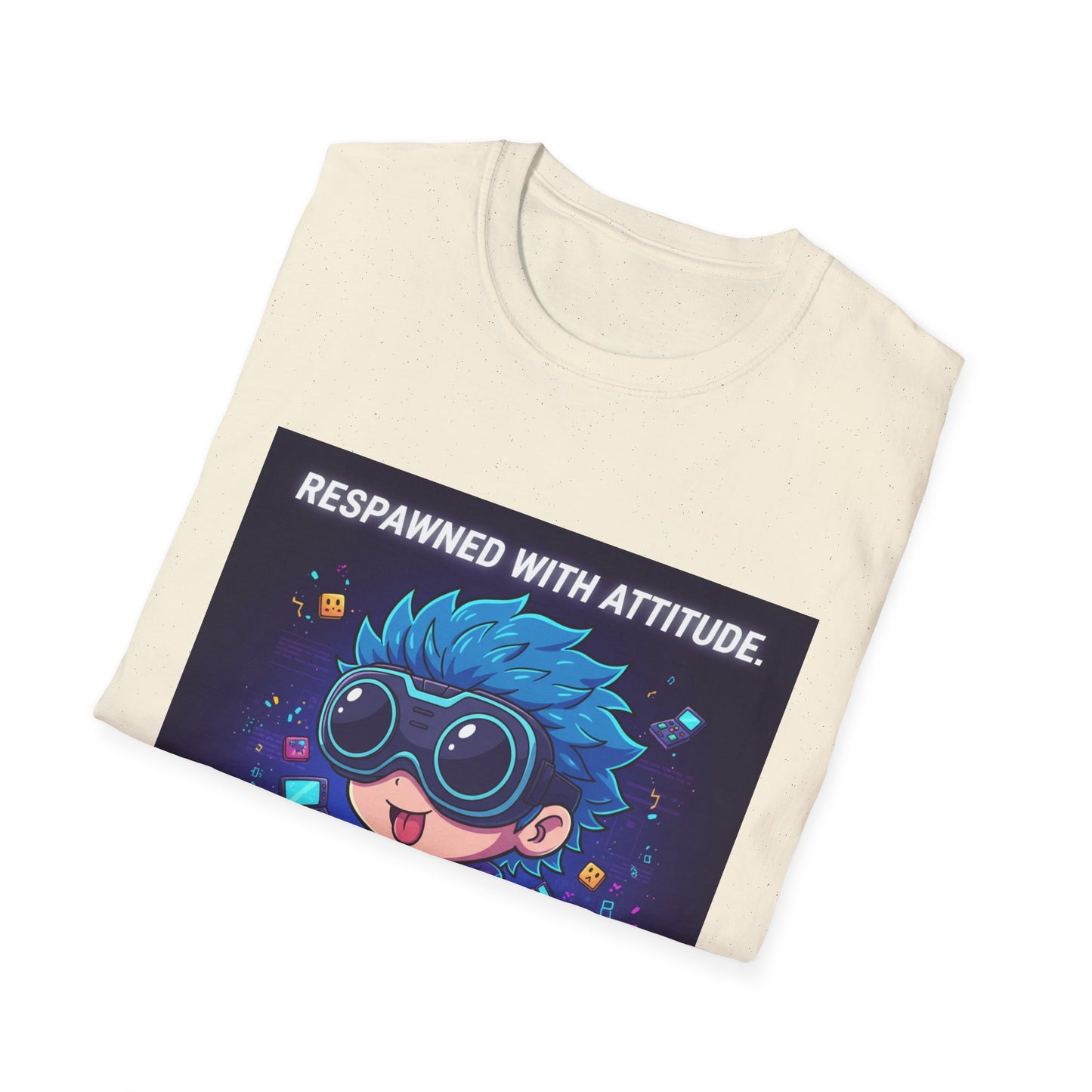Chibi Gamer Tee – Respawned with Attitude