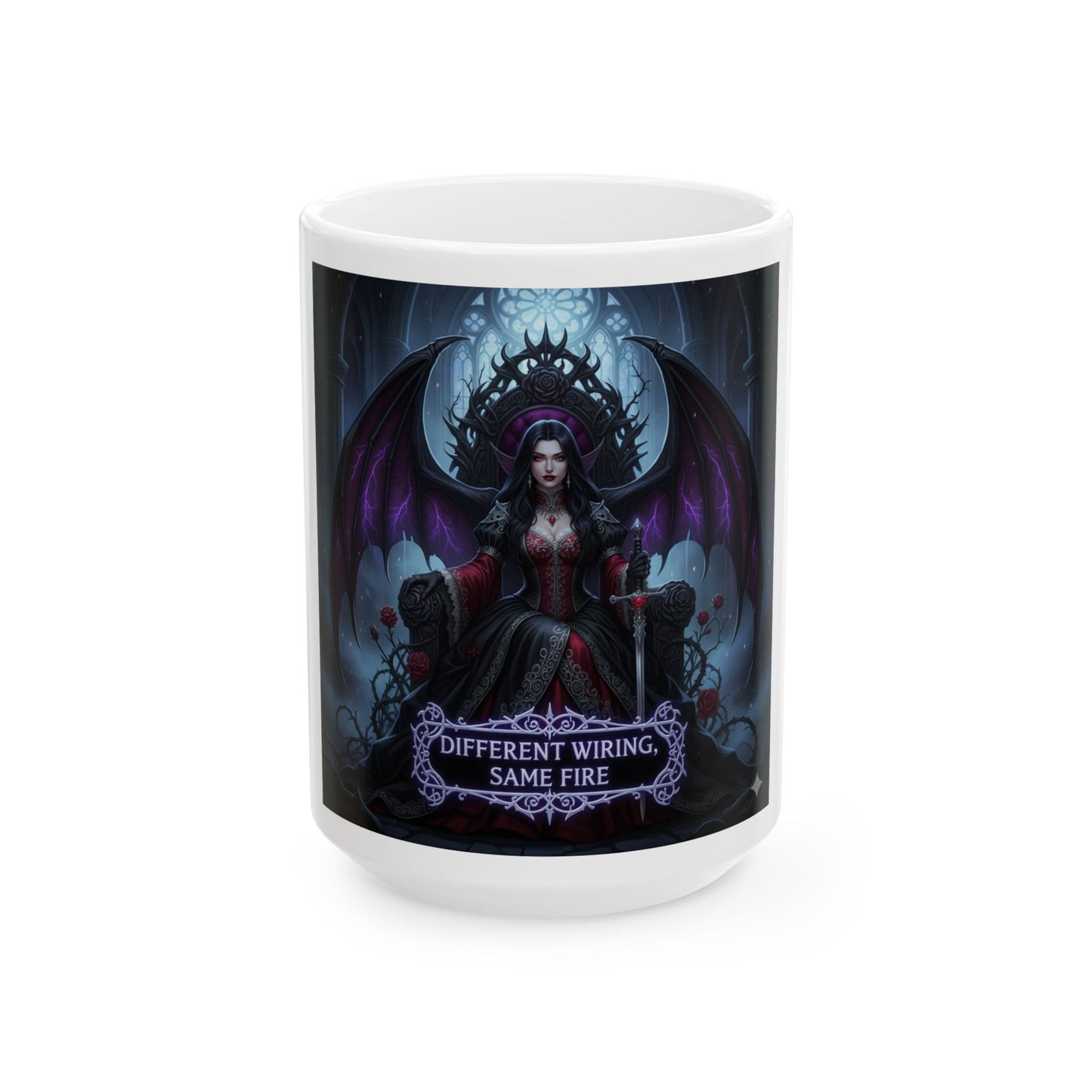 Different Wiring Same Fire Gothic Queen Mug