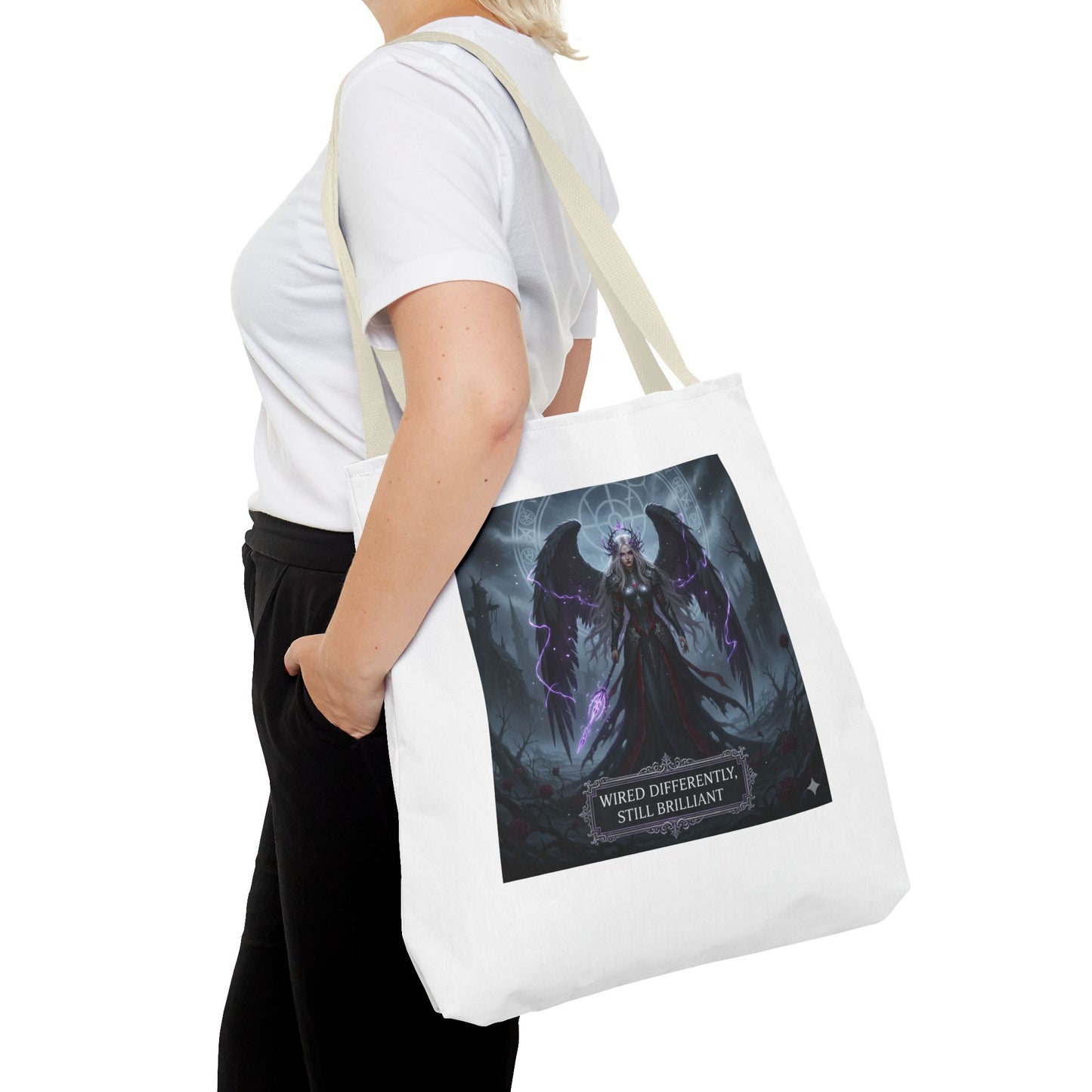 Wired Differently Still Brilliant Gothic Tote Bag | Dark Fantasy Pride