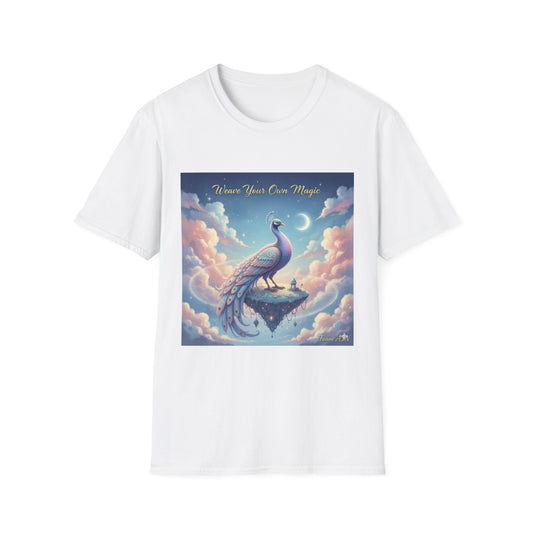 Magical Peacock T-Shirt, Bohemian Tee, Unique Gift, Inspirational Apparel, Women’s Fashion, Celestial Design, Unisex Top, Summer Style