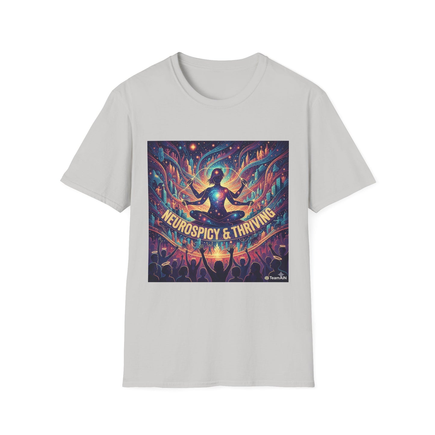 Cosmic Thriving T-Shirt – Vibrant Spiritual Energy & Creative Expression Tee
