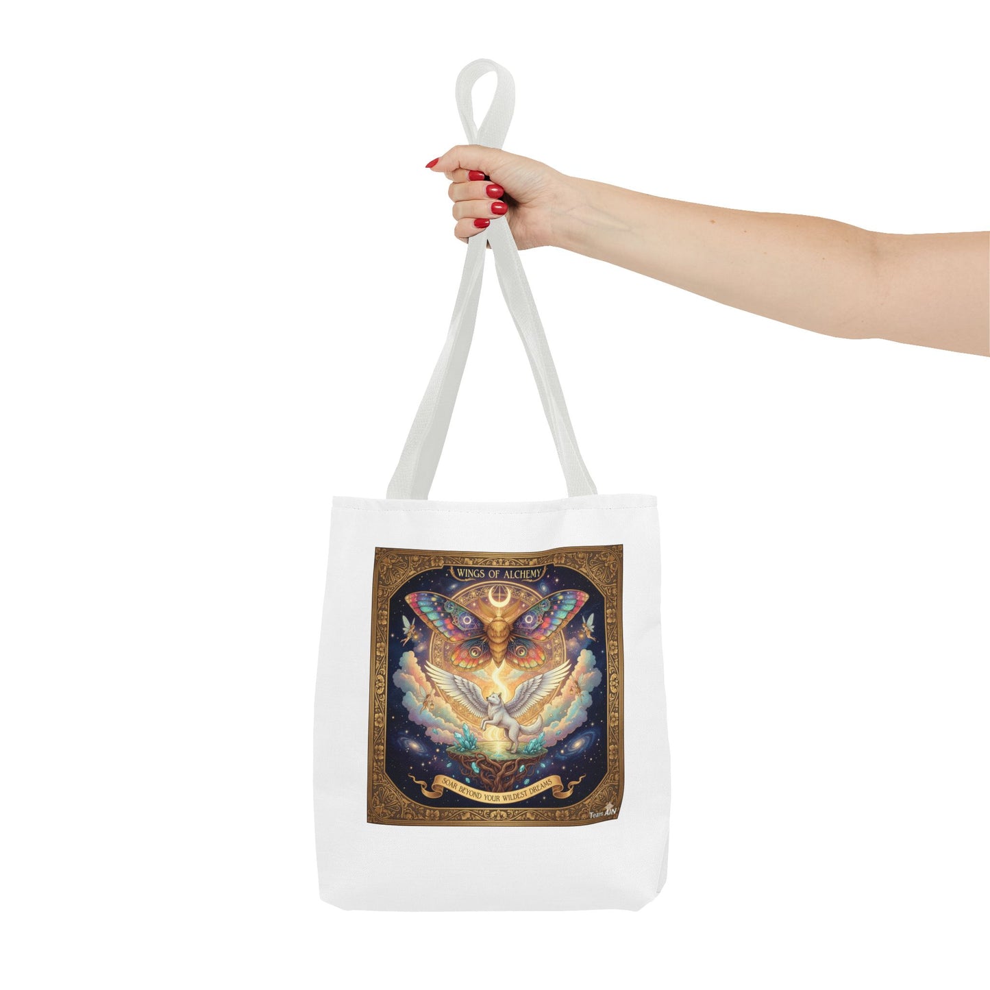 Mystical Butterfly Tote Bag, Bohemian Canvas Bag, Eco-Friendly Shopping Tote, Gypsy Gift, Art Print Bag, Festival Accessory