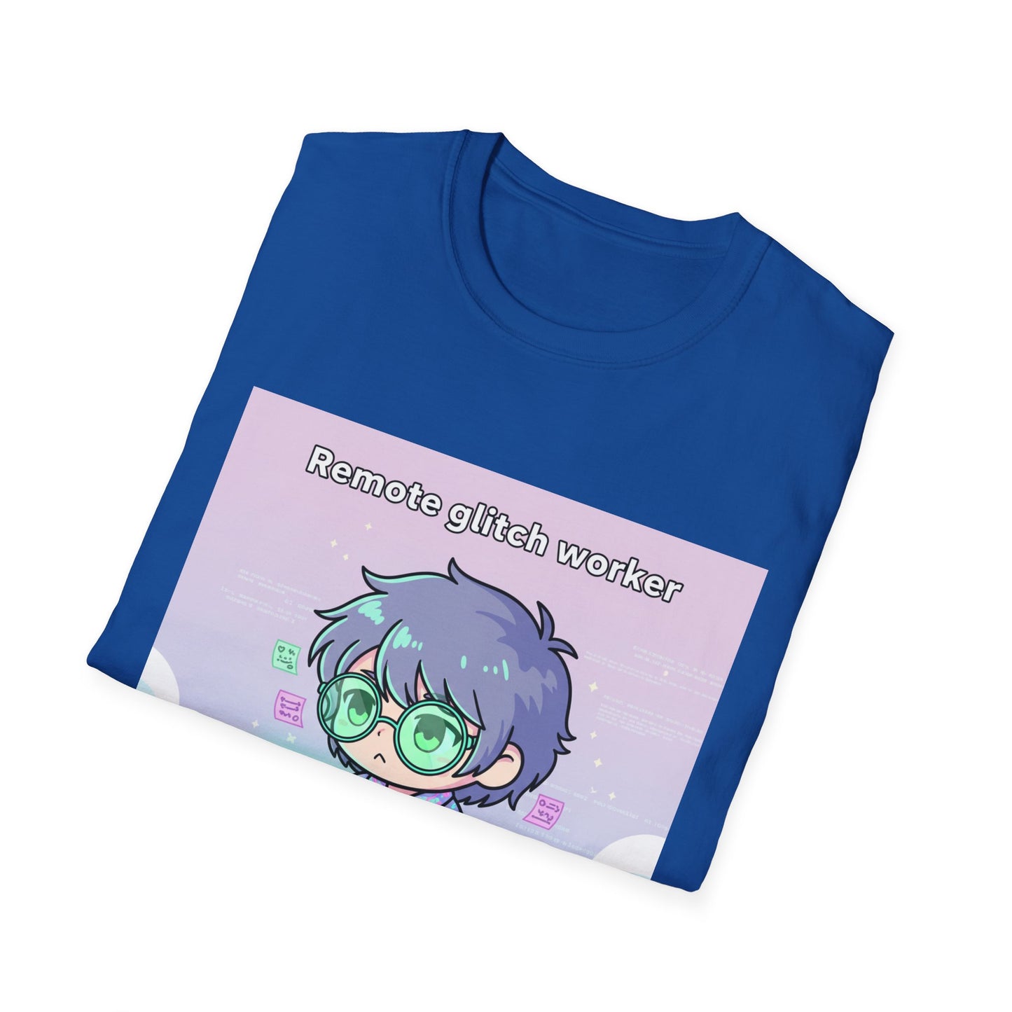 Chibi Hacker Tee – Remote Glitch Worker