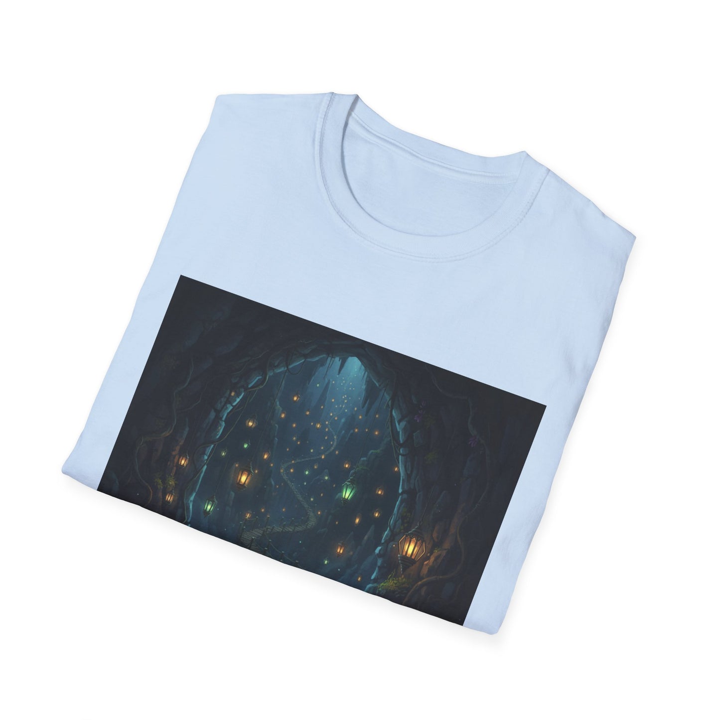 Magical Forest Adventure T-Shirt - Enchanted Glow, Perfect Gift for Nature Lovers, Starry Night Design, Casual Wear, Unisex Tee