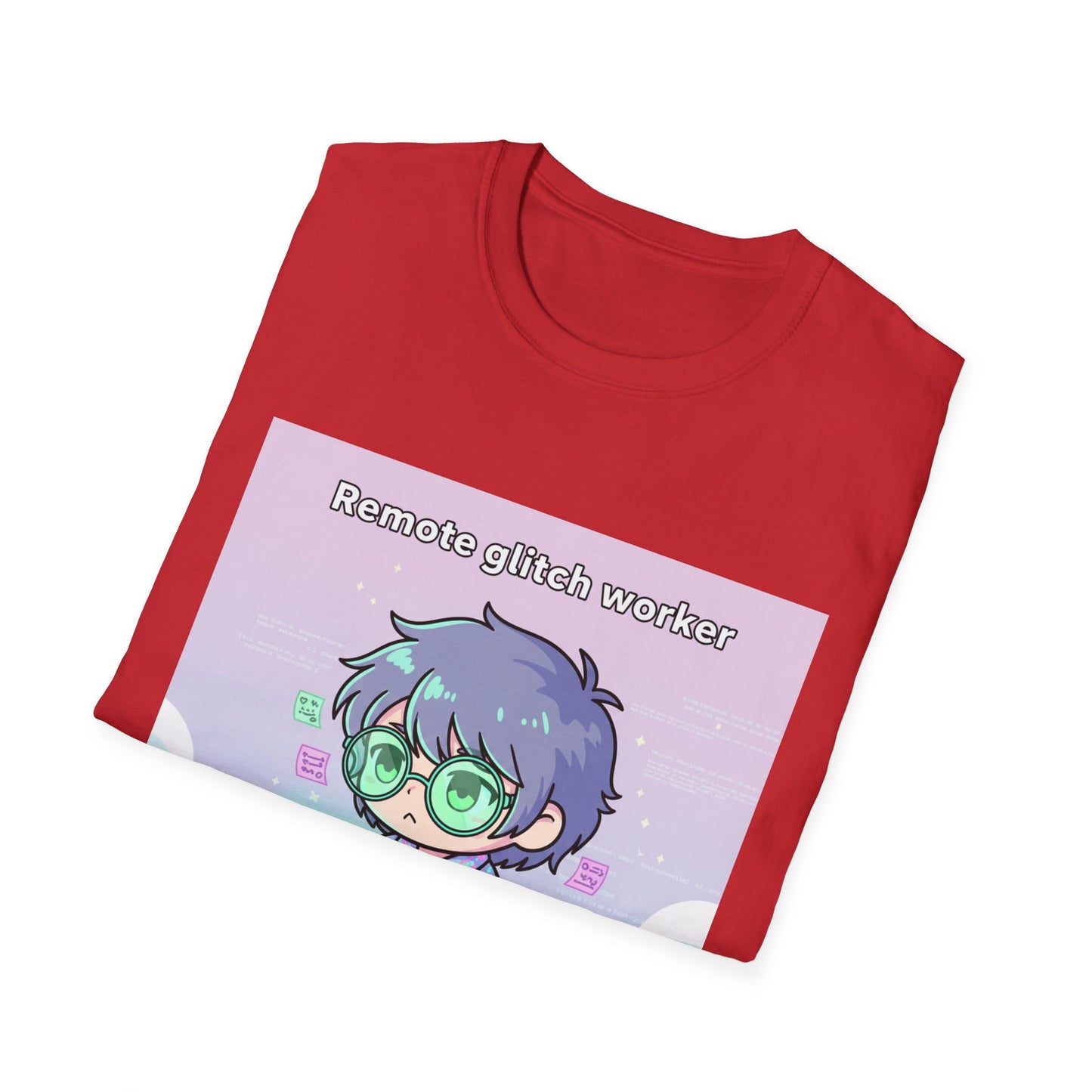 Chibi Hacker Tee – Remote Glitch Worker