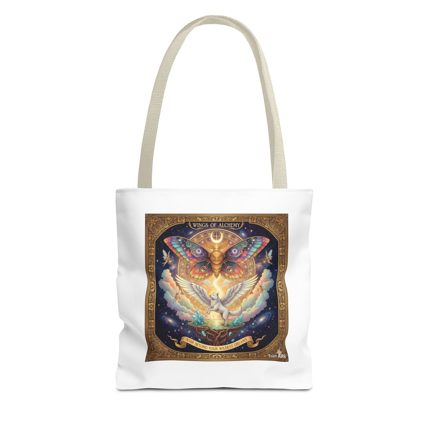 Mystical Butterfly Tote Bag, Bohemian Canvas Bag, Eco-Friendly Shopping Tote, Gypsy Gift, Art Print Bag, Festival Accessory