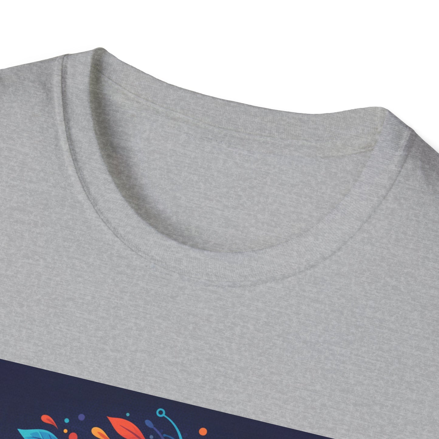 "Embrace Your Unique Rhythm" Neurodiversity-Inspired T-Shirt – Swirl Art Design on White Unisex Tee