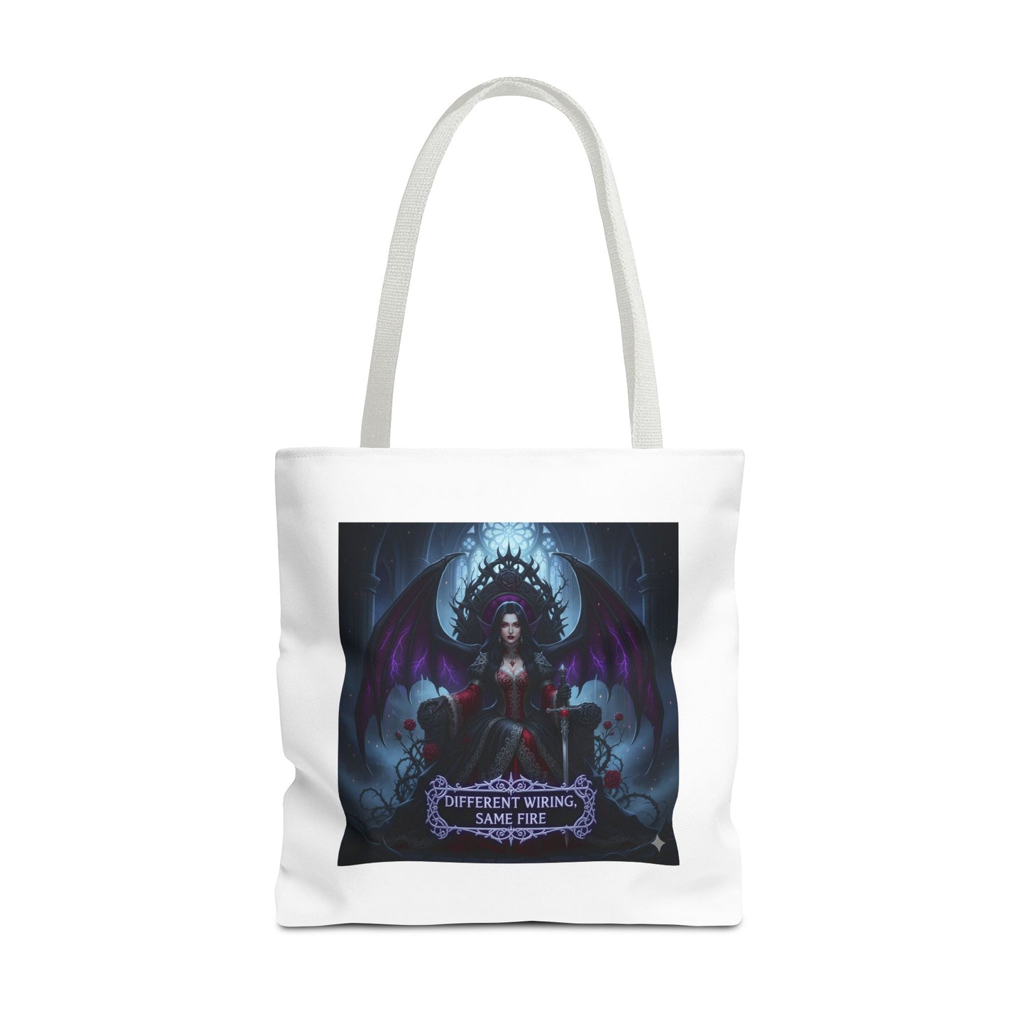 Different Wiring Same Fire Gothic Tote Bag | Dark Empowerment