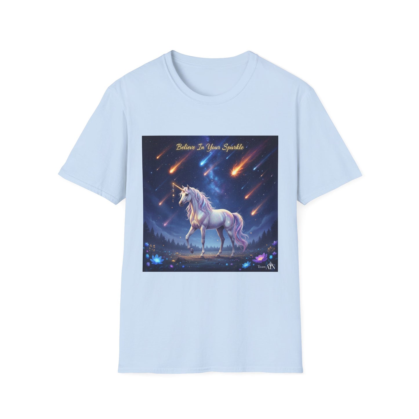 Whimsical Unicorn T-Shirt - Believe in Your Sparkle | Cute Gift for Kids, Friends, Unicorn Lovers, Birthday, Everyday Wear