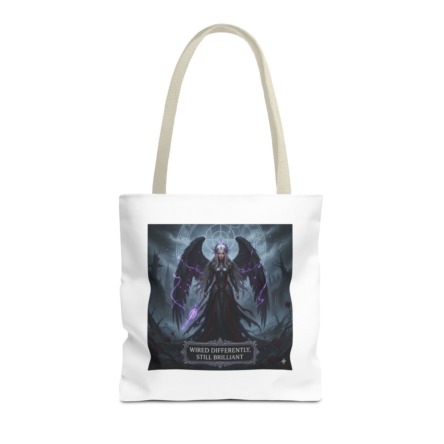 Wired Differently Still Brilliant Gothic Tote Bag | Dark Fantasy Pride