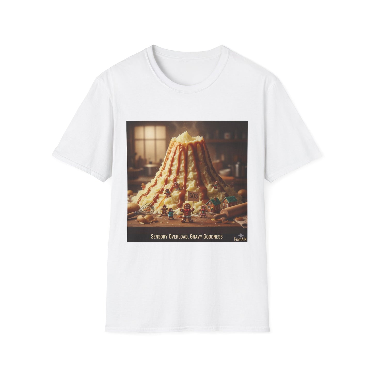 Sensory Overload T-Shirt – Gravy Volcano Funny Neurodivergent Tee