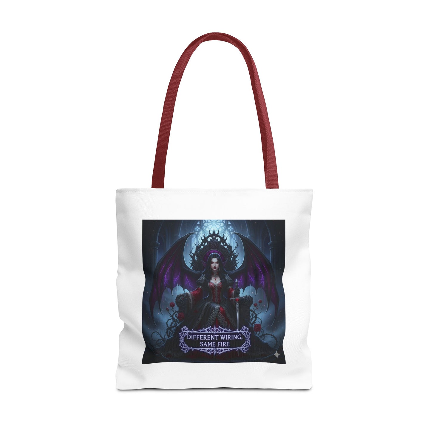 Different Wiring Same Fire Gothic Tote Bag | Dark Empowerment