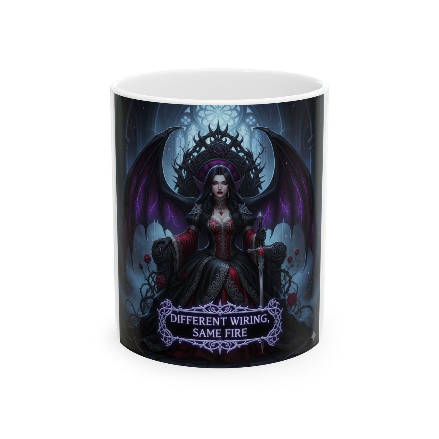 Different Wiring Same Fire Gothic Queen Mug