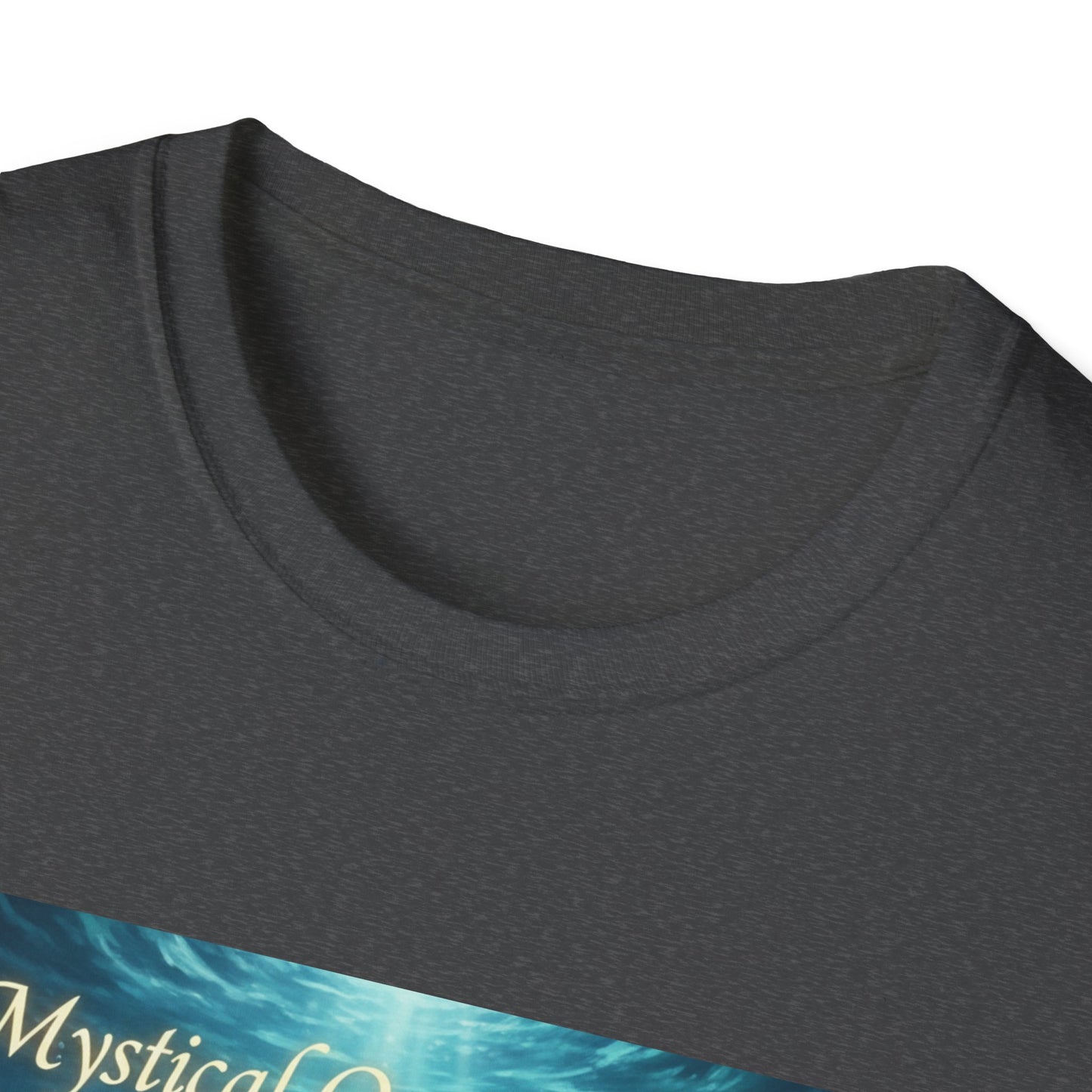 Mystical Ocean Bloom Unisex T-Shirt, Spiritual Tee, Ocean Lover Gift, Meditation Shirt, Eco-Friendly Apparel, Trendy Graphic Top