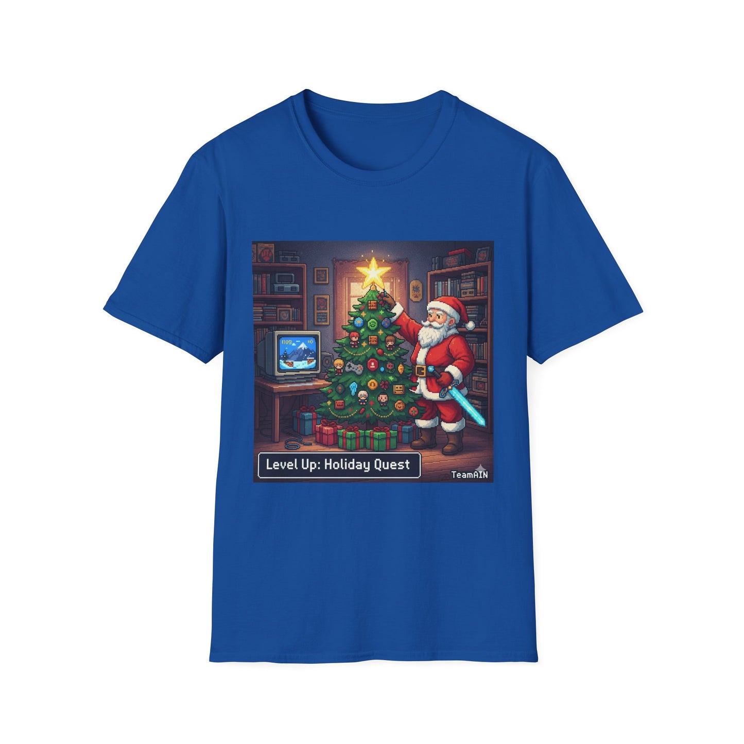 Level Up Holiday Quest T-Shirt – Funny Gamer Neurodivergent Christmas Tee