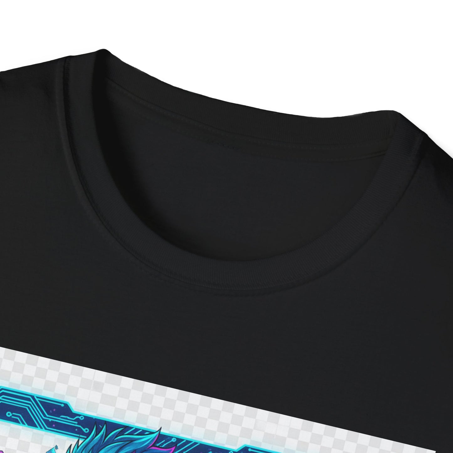 Cyberpunk Anime T-Shirt – ‘Running on Glitch Mode’ | Gamer Humor Tee, Neurospicy Pride Shirt, Otaku Streetwear Top