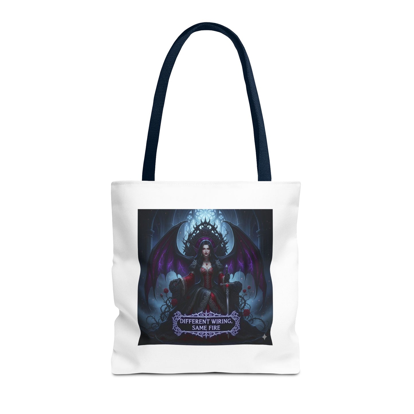 Different Wiring Same Fire Gothic Tote Bag | Dark Empowerment